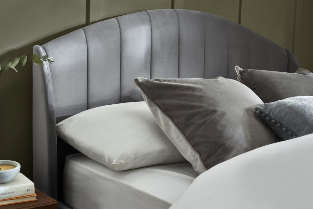 Elegant Grey Headboard