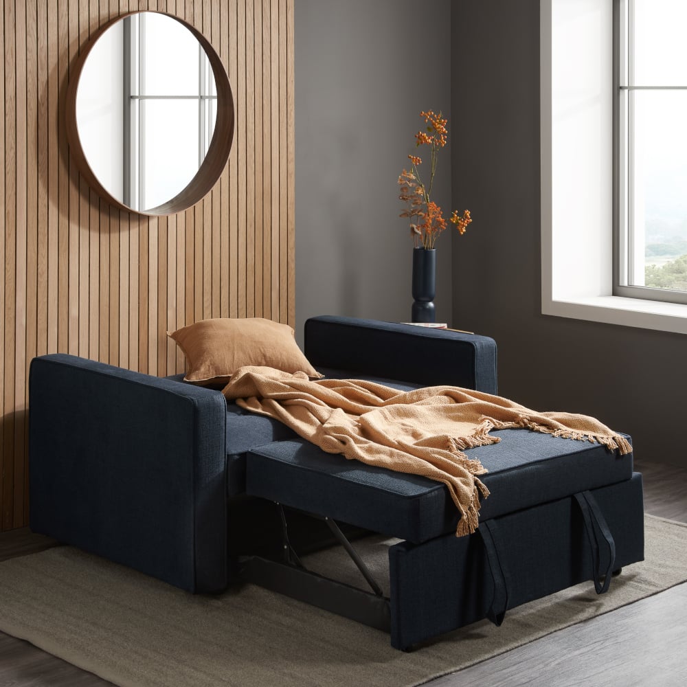 Otto Blue Fabric Sofa Bed