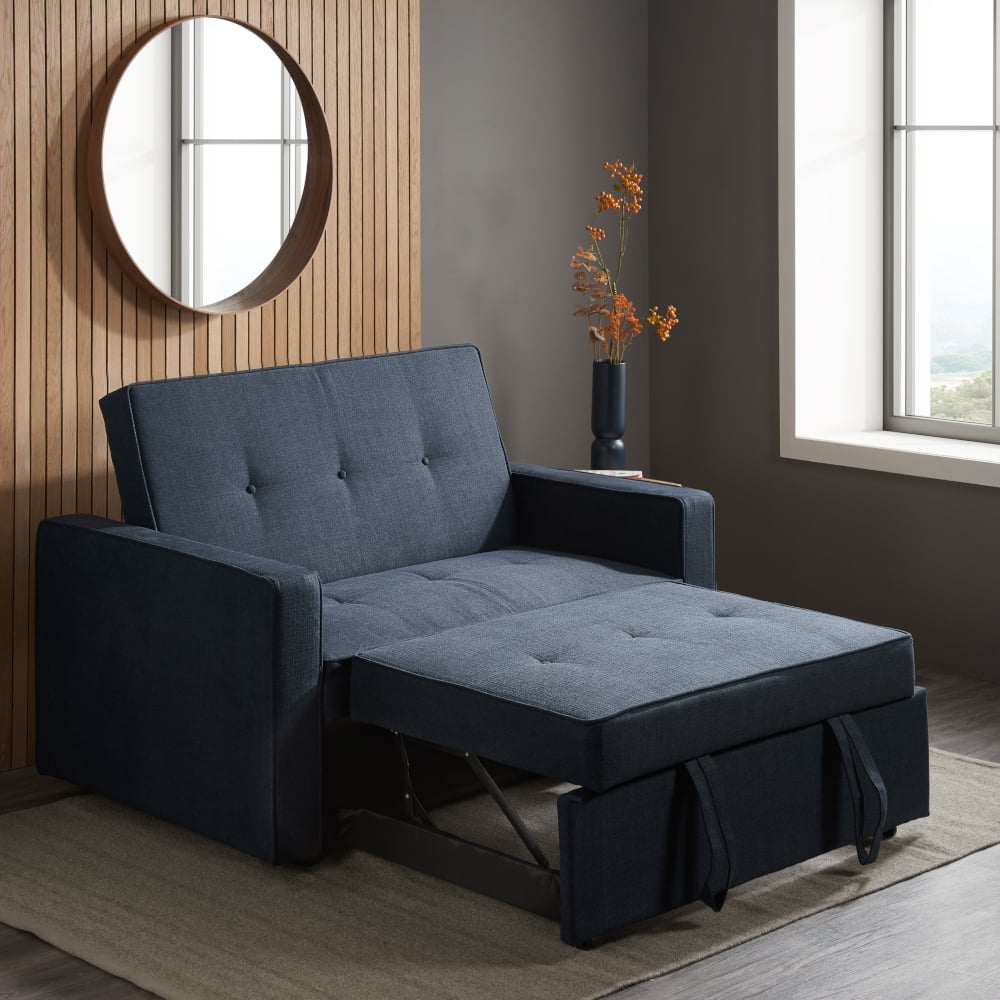 Otto Blue Fabric Sofa Bed