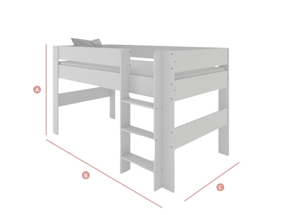 Coast Midlseeper Bed Sketch Dimensions