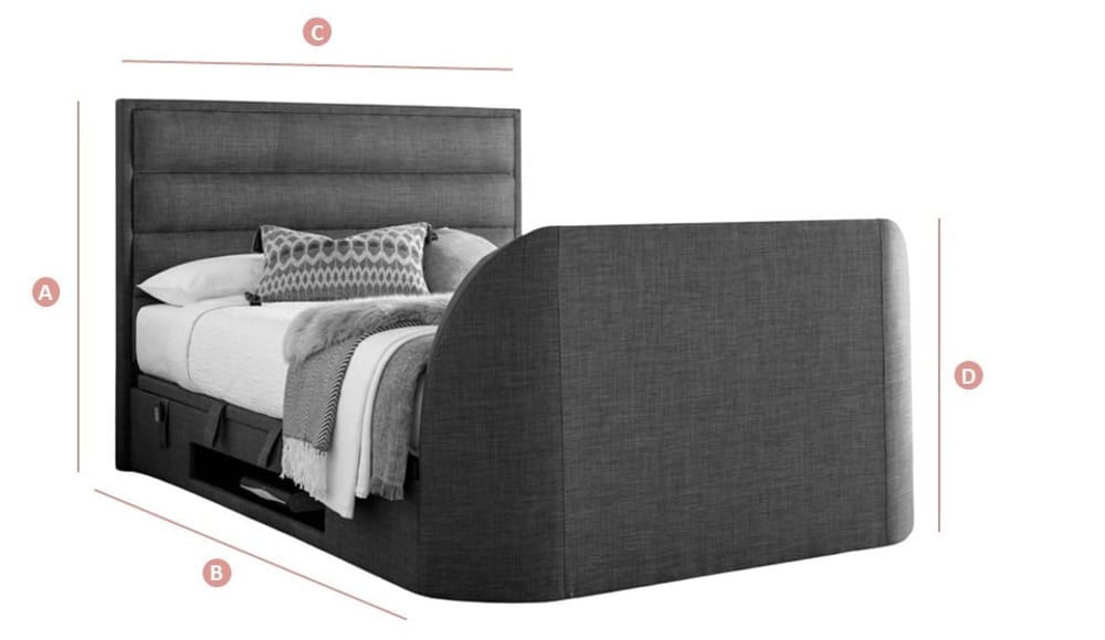 Kirkley TV Ottoman Dimensions Sketch