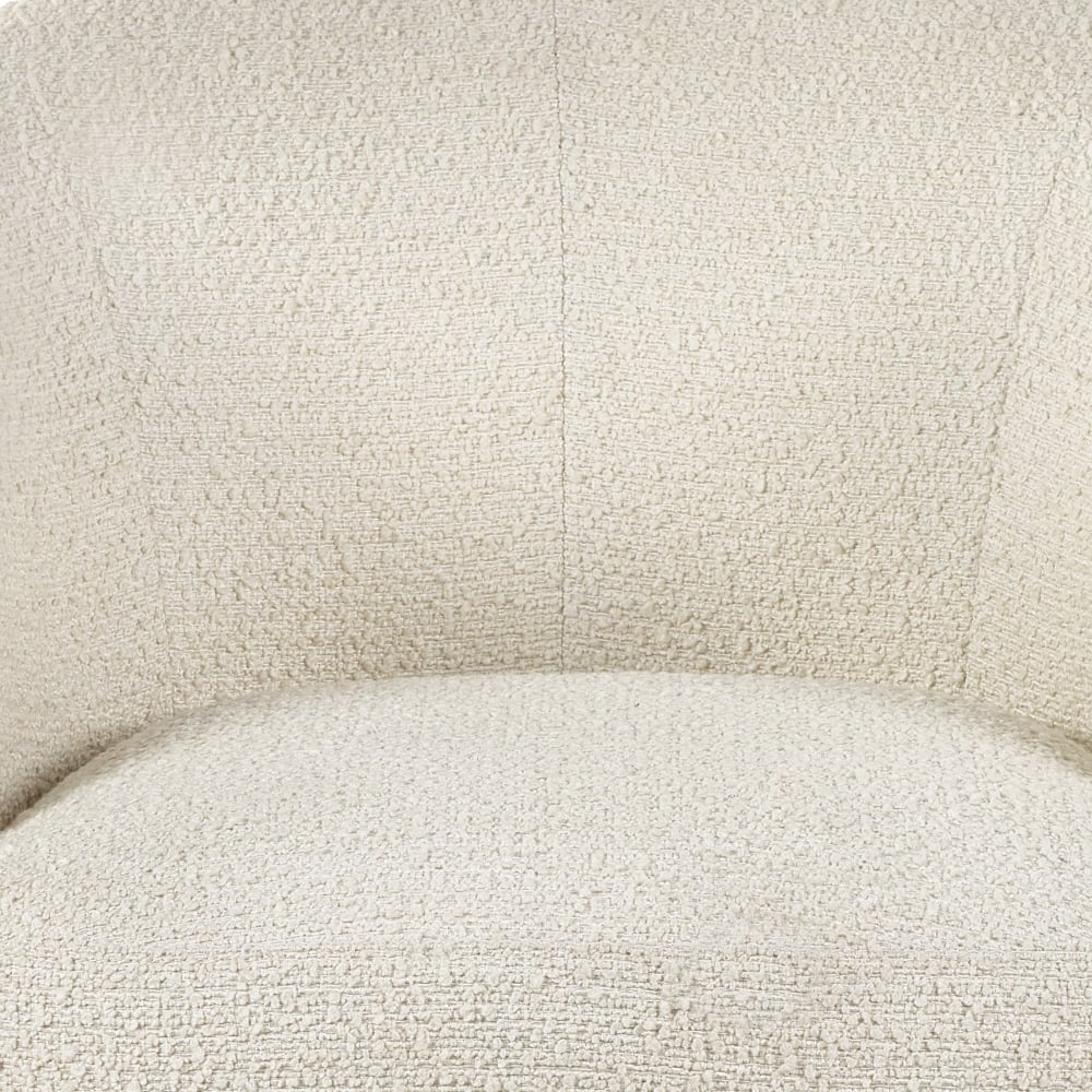 Gigi Ivory Boucle Accent Chair Close-Up