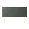 Cornell Plain Graphite Velvet Fabric Headboard