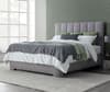 Medburn Light Grey Fabric Ottoman Bed Frame