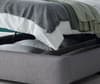 Medburn Light Grey Fabric Ottoman Bed Frame