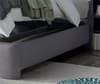 Medburn Light Grey Fabric Ottoman Bed Frame