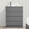 Oslo Grey Wooden 4 Drawer Chest