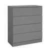 Oslo Grey Wooden 4 Drawer Chest