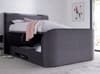 Paris Grey Velvet Ottoman Electric Media TV Bed