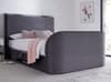 Paris Grey Velvet Ottoman Electric Media TV Bed