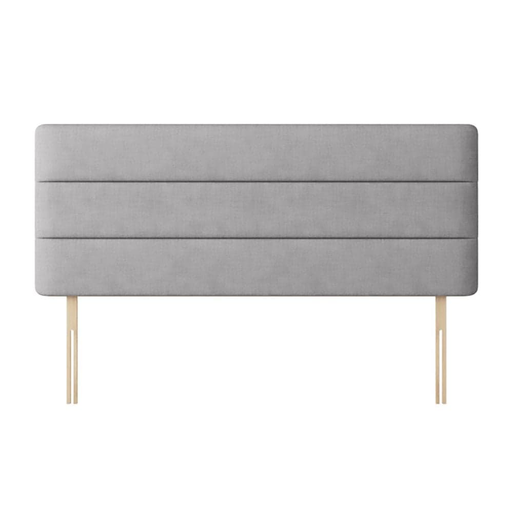 Cornell Lined Silver Grey Fabric Headboard | Happy Beds
