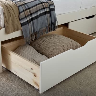 Chester White Wooden Underbed Storage Drawers