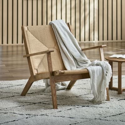 Icaria Oak Woven Wooden Chair