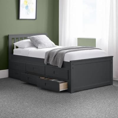 Maisie Anthracite Wooden Guest Bed Frame