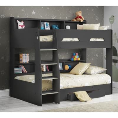 Orion Anthracite Wooden Storage Bunk Bed