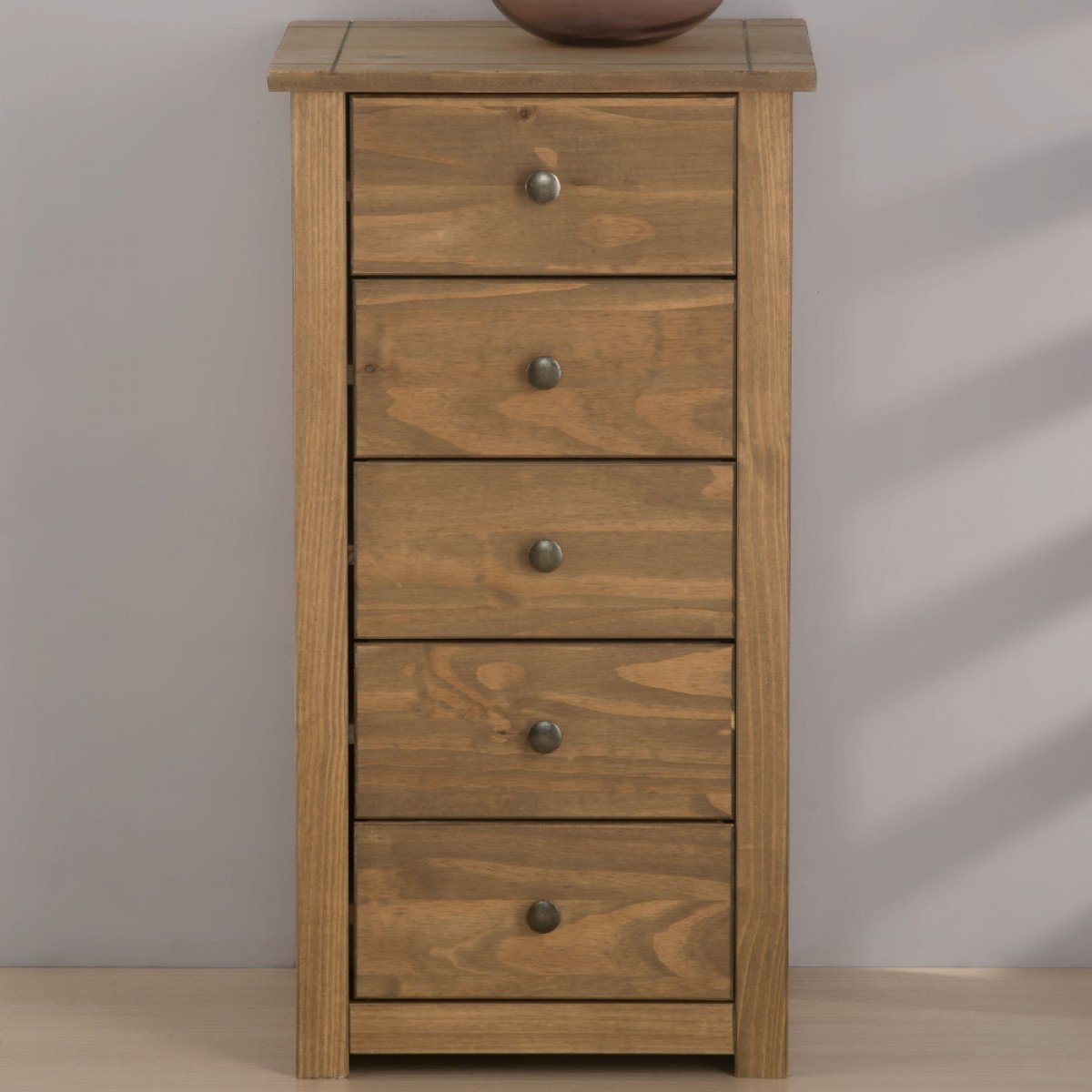 Santiago Pine 5 Drawer Chest