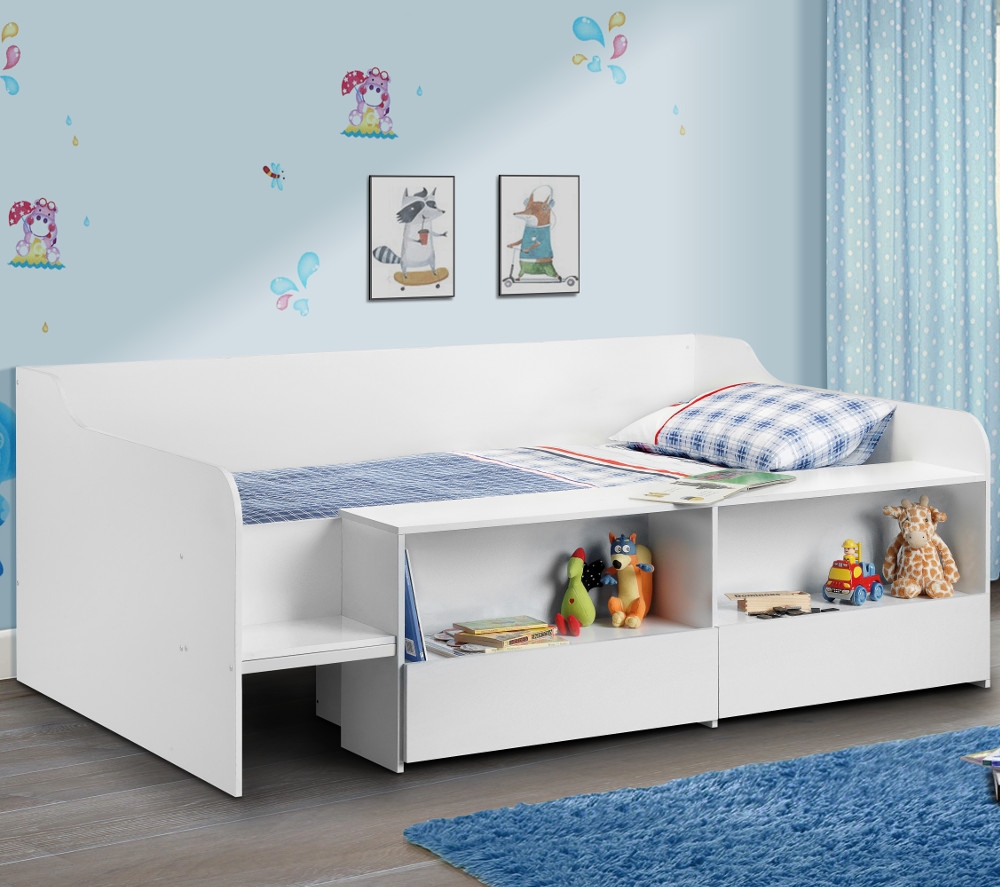 Kids white cabin bed best sale